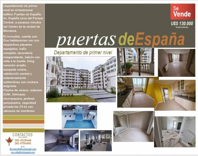 Departamento primer nivel Puertas de España