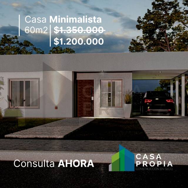 Casa prefabricada de 60 m2