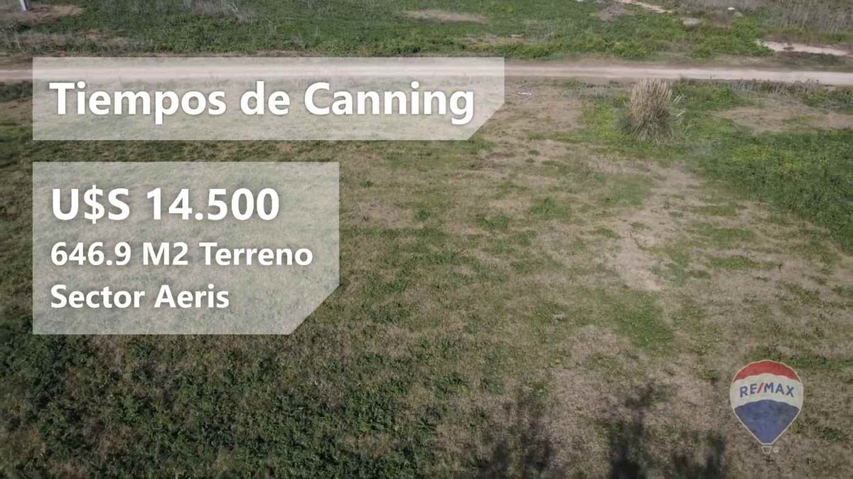 LOTE EN VENTA EN CANNING - TIEMPOS DE CANNING