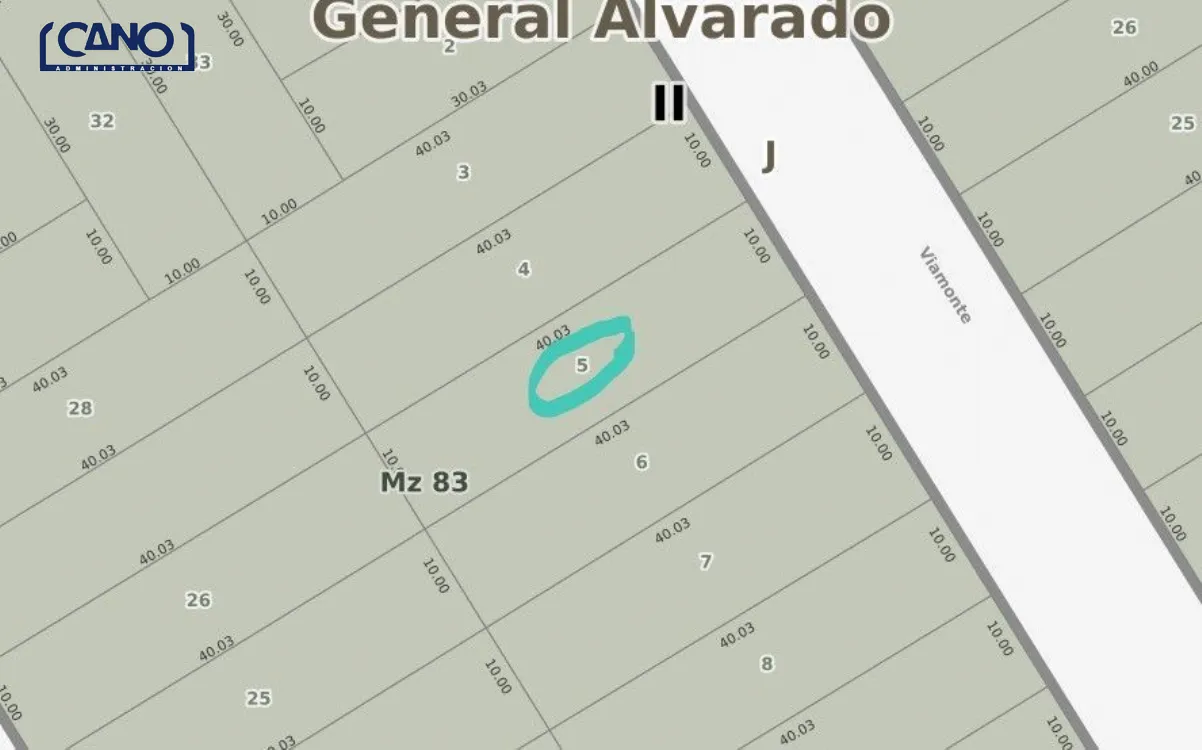 Lote o Terreno en Venta Copacabana de Miramar. Retasado a U$S 12000.
