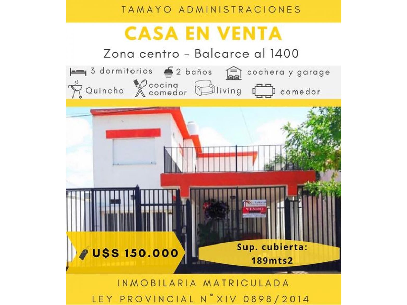 CASA CENTRICA EN VENTA  - SAN LUIS