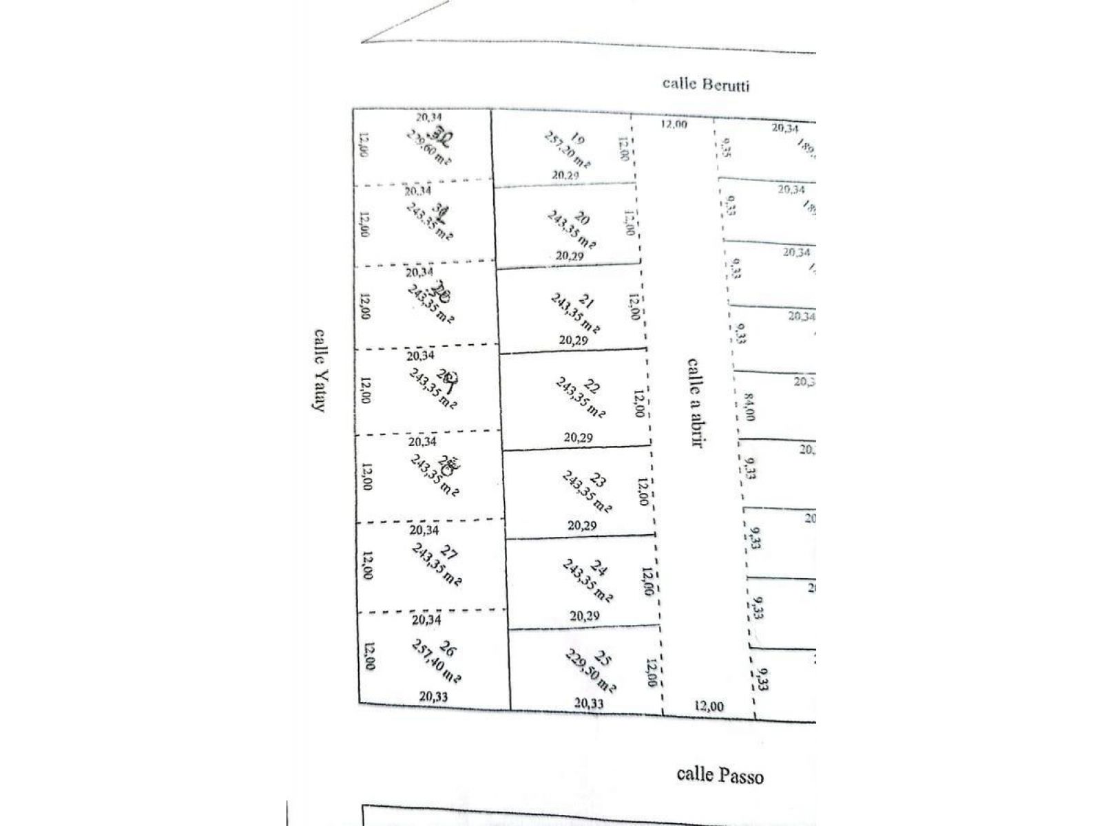 Terreno Con Servicios (lote 22) De 12x20,29 - 243 M2 - Zona Passo Y Yatay