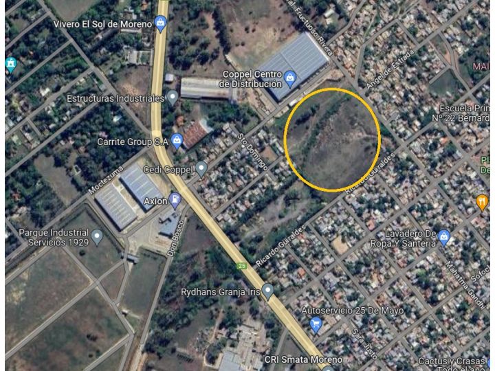 Terreno 4,4 Has con acceso Sobre pavimento a 400 metros de ruta 25 -  Próximo al Acceso Oeste - Venta -