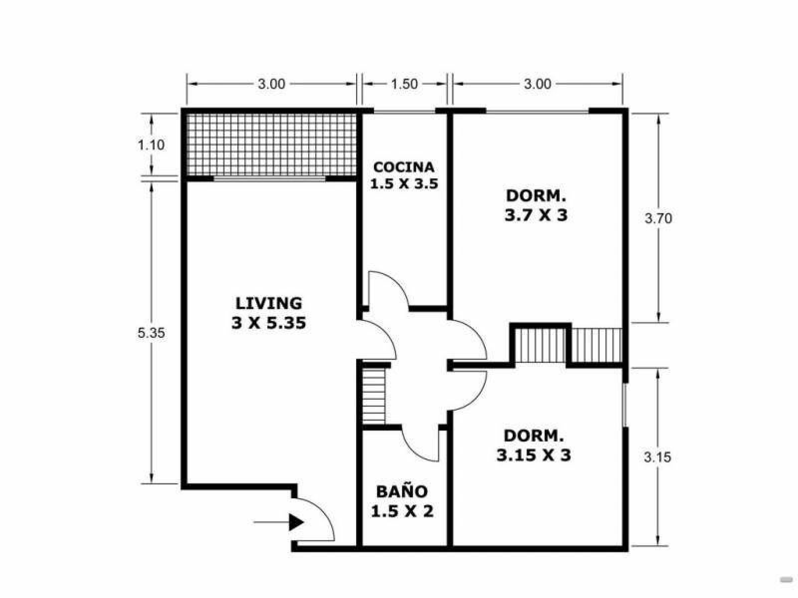 Departamento 3 amb, Retiro, USD ALQUILER TEMPORAL (mensual 550) , Mts totales 60.00