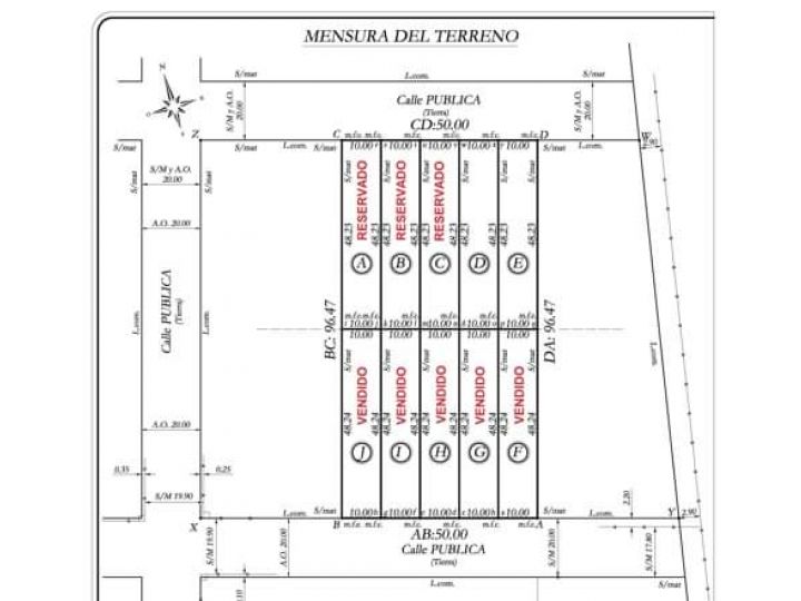 Terreno financiado (con mil dólares obtenes la posesión inmediata). Oliveros. lote D