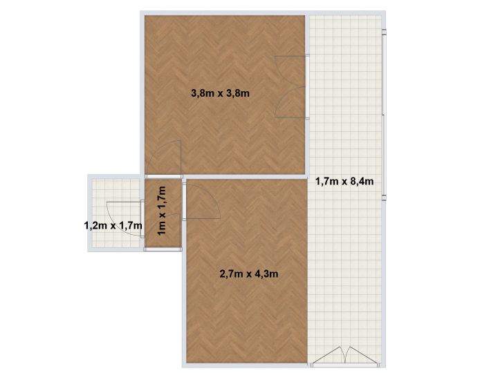 Departamento 2 ambientes - A reciclar - Luminoso - Apto Profesional - Balvanera