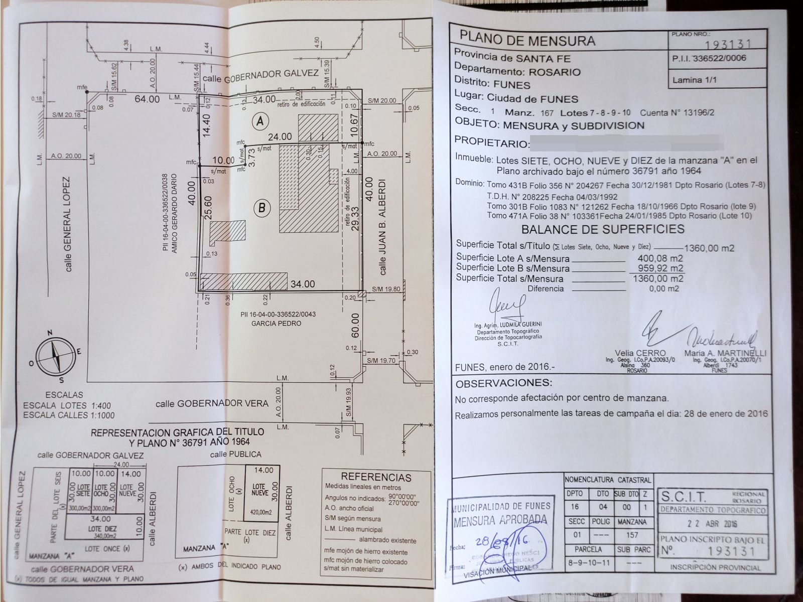 Excelente Propiedad en FUNES. Zona 1. Lote 1360m2.