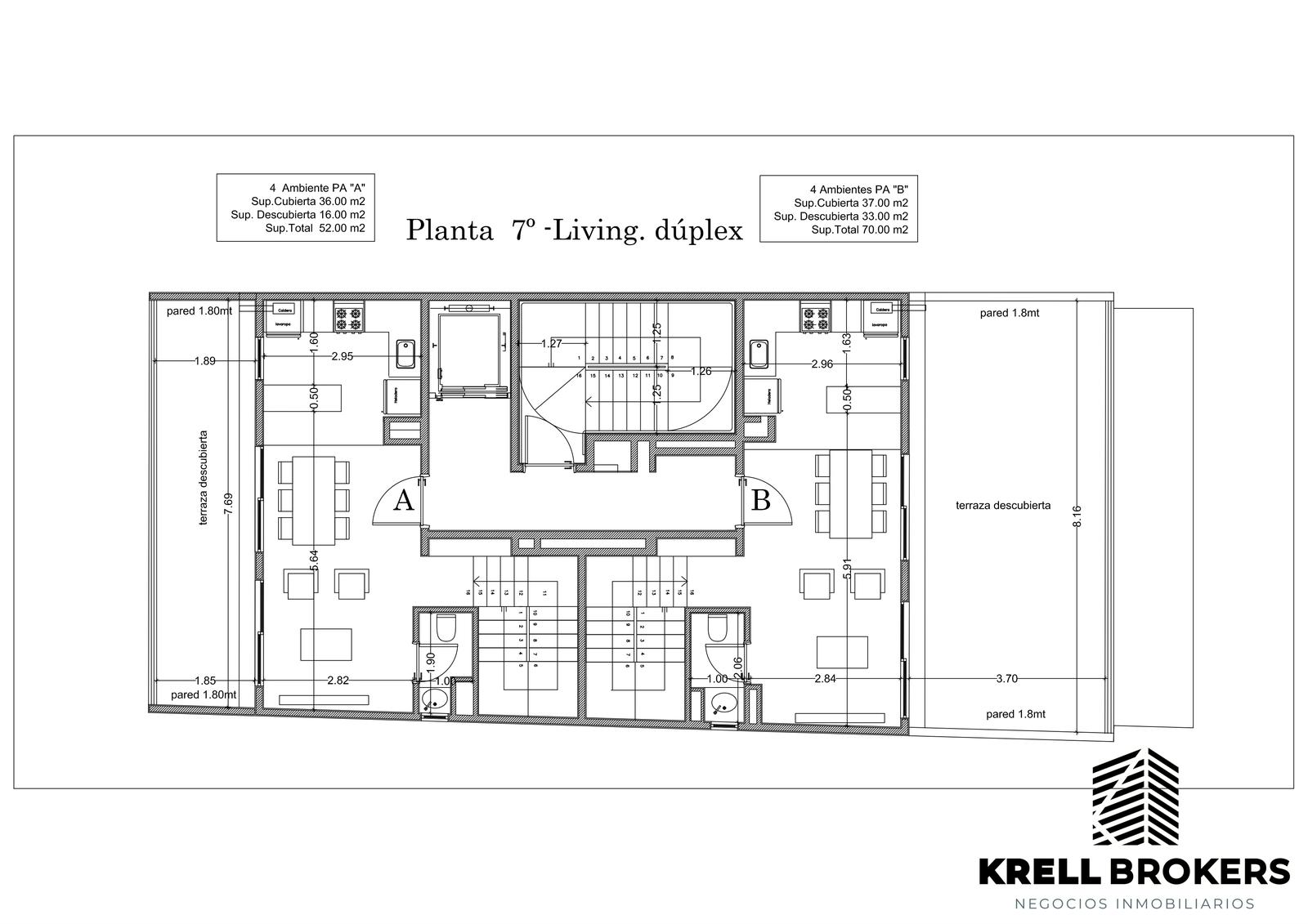 Departamento de 3 ambientes con patio en Venta en Almagro