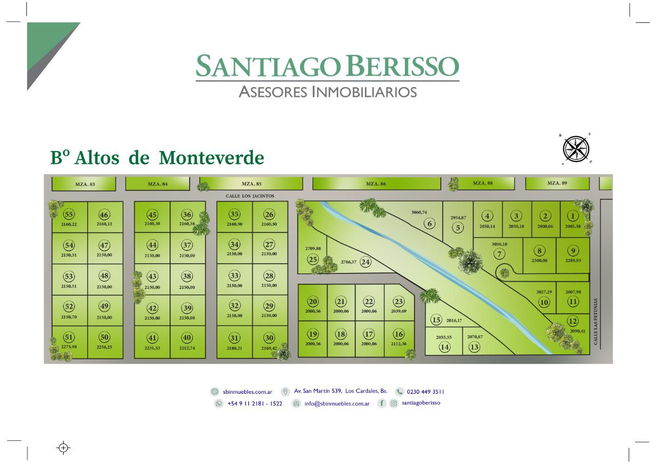 Lote  en Venta Barrio Monteverde, Los Cardales, Exaltación de la Cruz