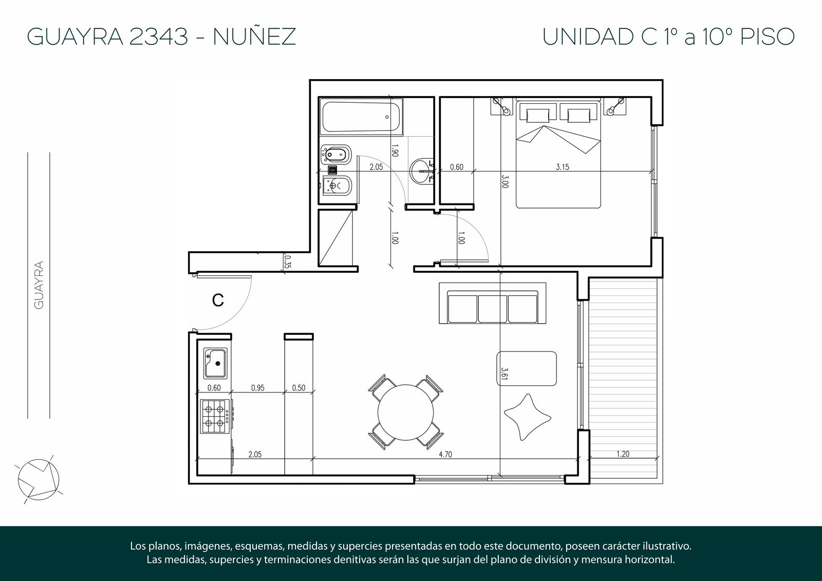 Apto Blanqueo, Venta Departamento de 2 Ambientes En Núñez - Pre-Venta, Oportunidad al Contado