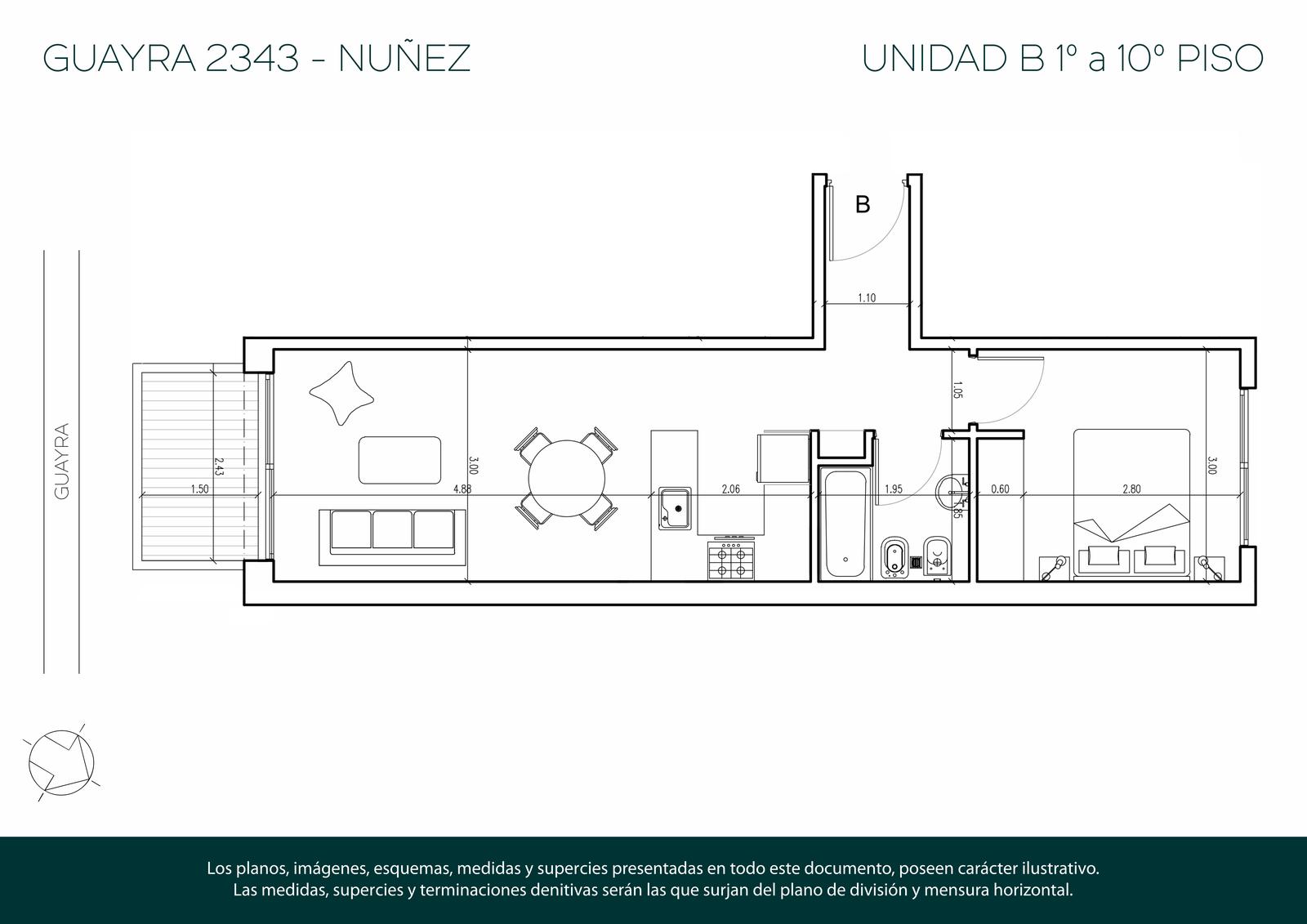 Pre-Venta Apto Blanqueo, Venta Departamento de 2 Ambientes en Núñez - Oportunidad al Contado