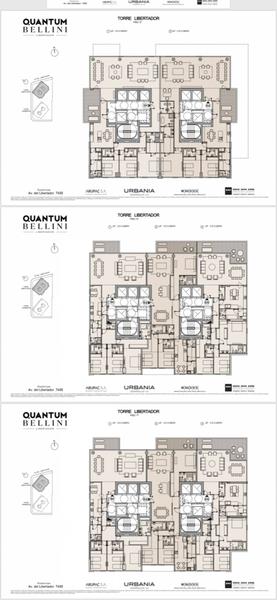 Quantum Bellini  -  3 amb A estrenar Torre Arribenos - Emprendimiento unico sobre Av Libertador!!