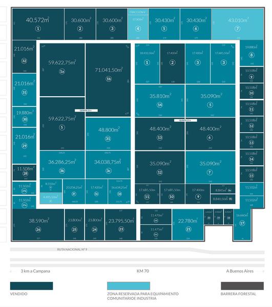 Depósito Nave  Industrial en Alquiler 8800 m2 en Parque Industrial Campana