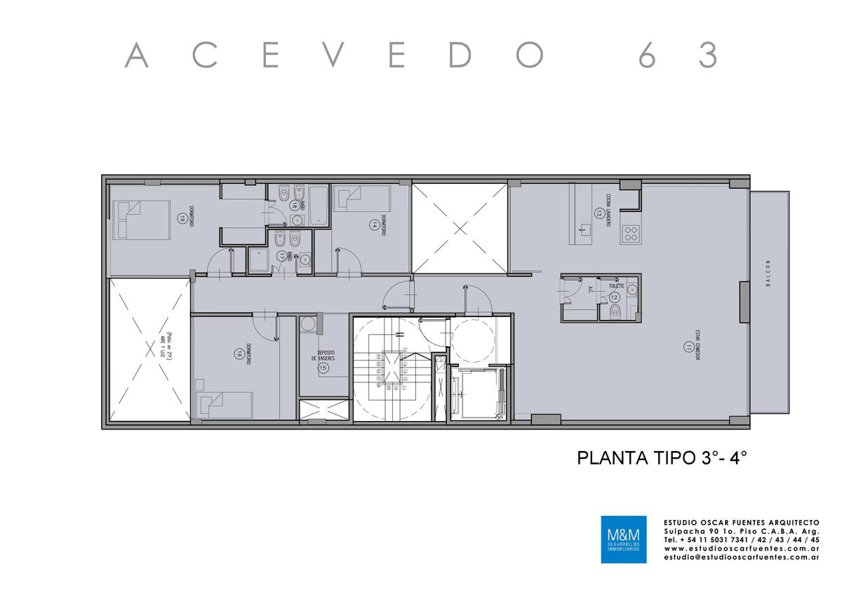 Departamento 1 Ambiente a estrenar full amenities Co-living CO-Working