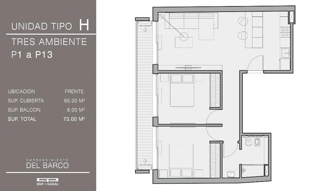 Departamento 1 amb A ESTRENAR - Caballito