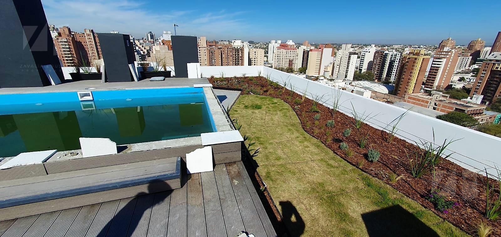 Venta departamento 1 dormitorio ext. c/ balcón, Torre con pileta y asadores en terraza