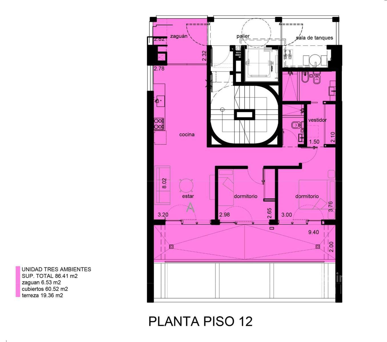 Venta Departamento 3 ambientes en Coghlan