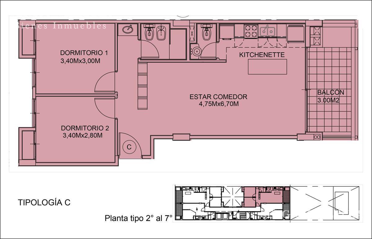 Departamento en venta de 1 dormitorio en Nueva Córdoba