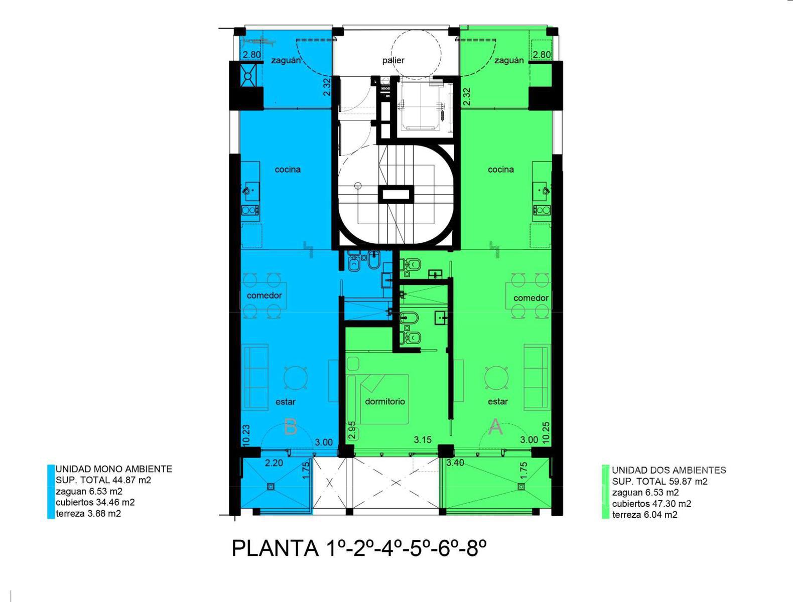 Venta Departamento monoambiente en Coghlan