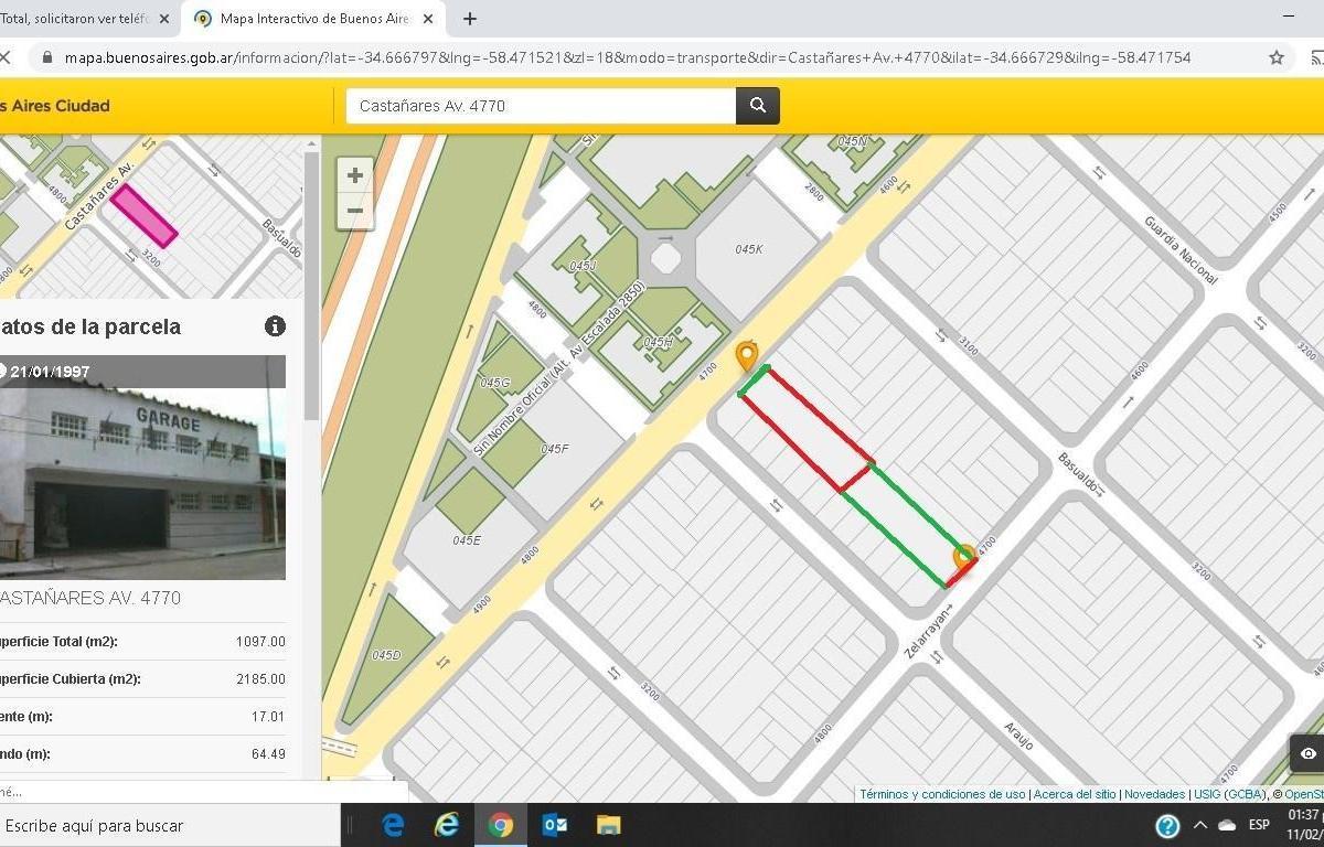 Terreno Urbano  en Venta en Villa Lugano Capital Federal DISTRITO DEL DEPORTE