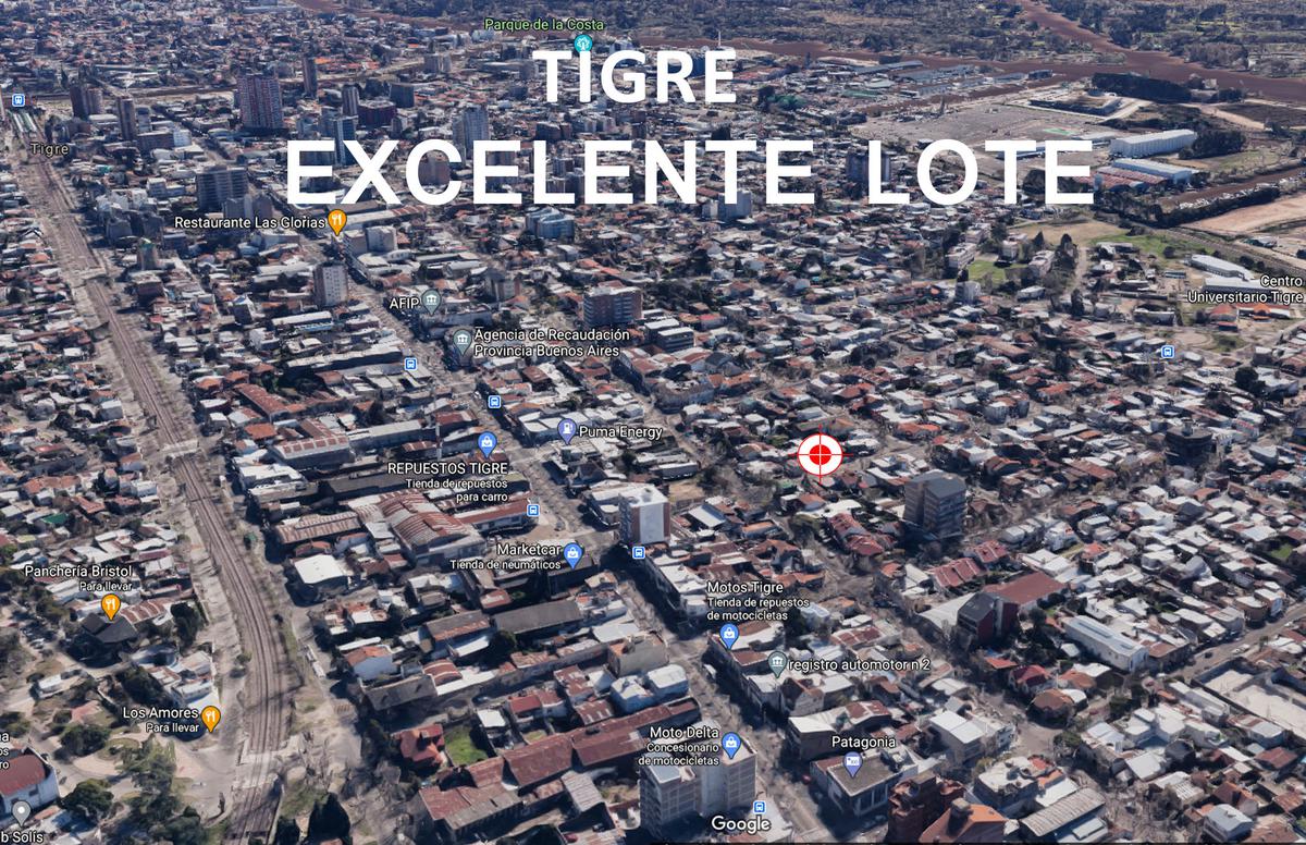 Terreno de 740 m2 totales - Tigre centro