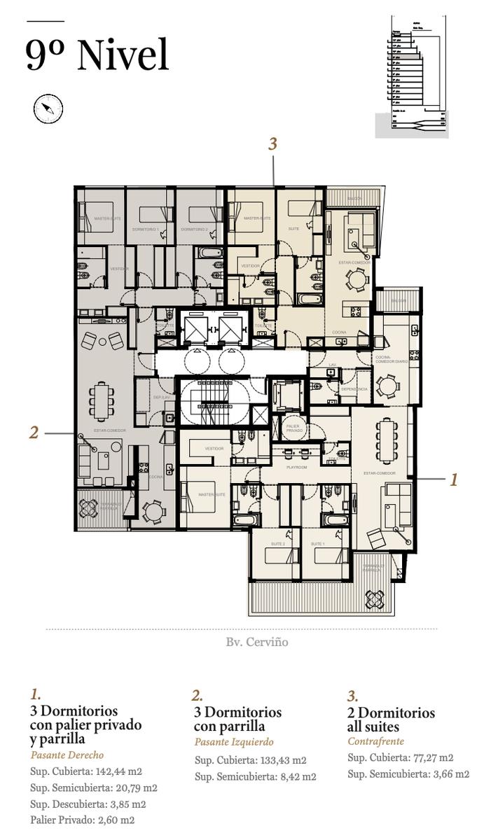 Venta Departamento 4 ambientes Palier privado parilla propia en Palermo