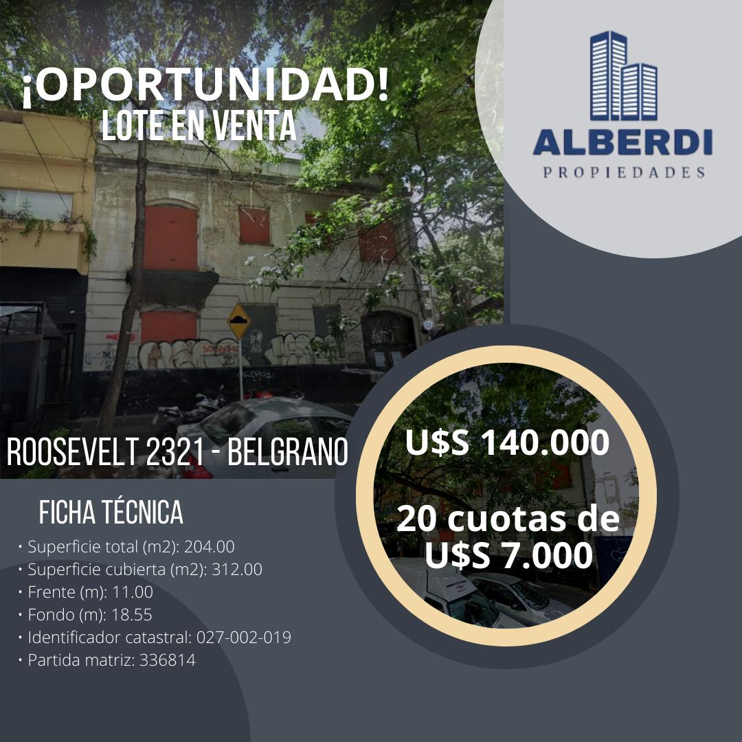 Terreno en Venta en Belgrano