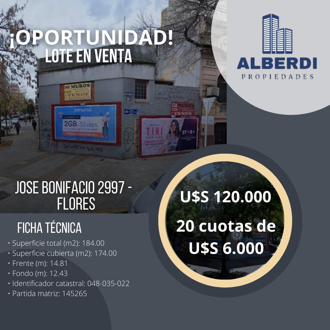 Terreno en Venta en Flores