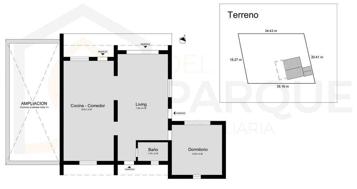 CASA CON TERRENO EN BARRIO CERRADO EL AMANECER. PIÑEIRO