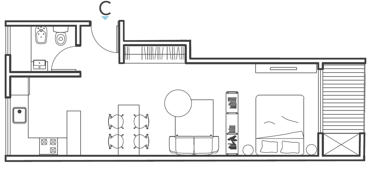 Departamento en construcción - Almagro