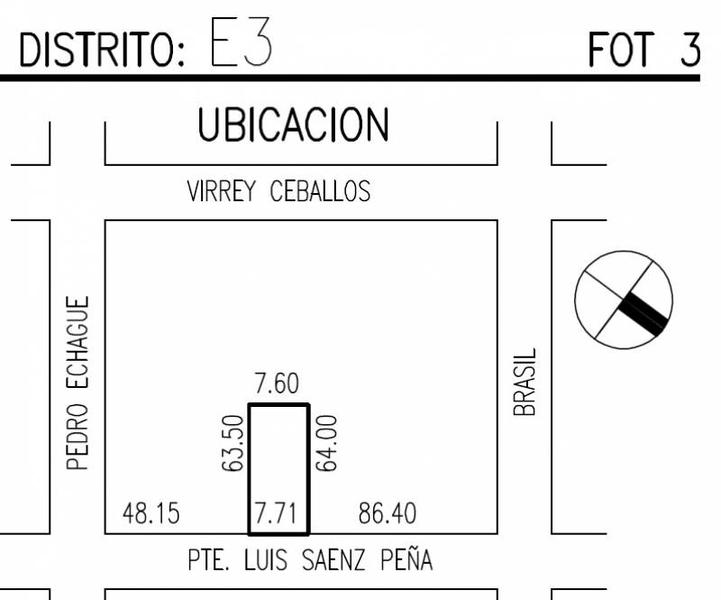 OPORTUNIDAD! - Consitutción - PROYECTO REALIZADO - 1200 metros vendibles