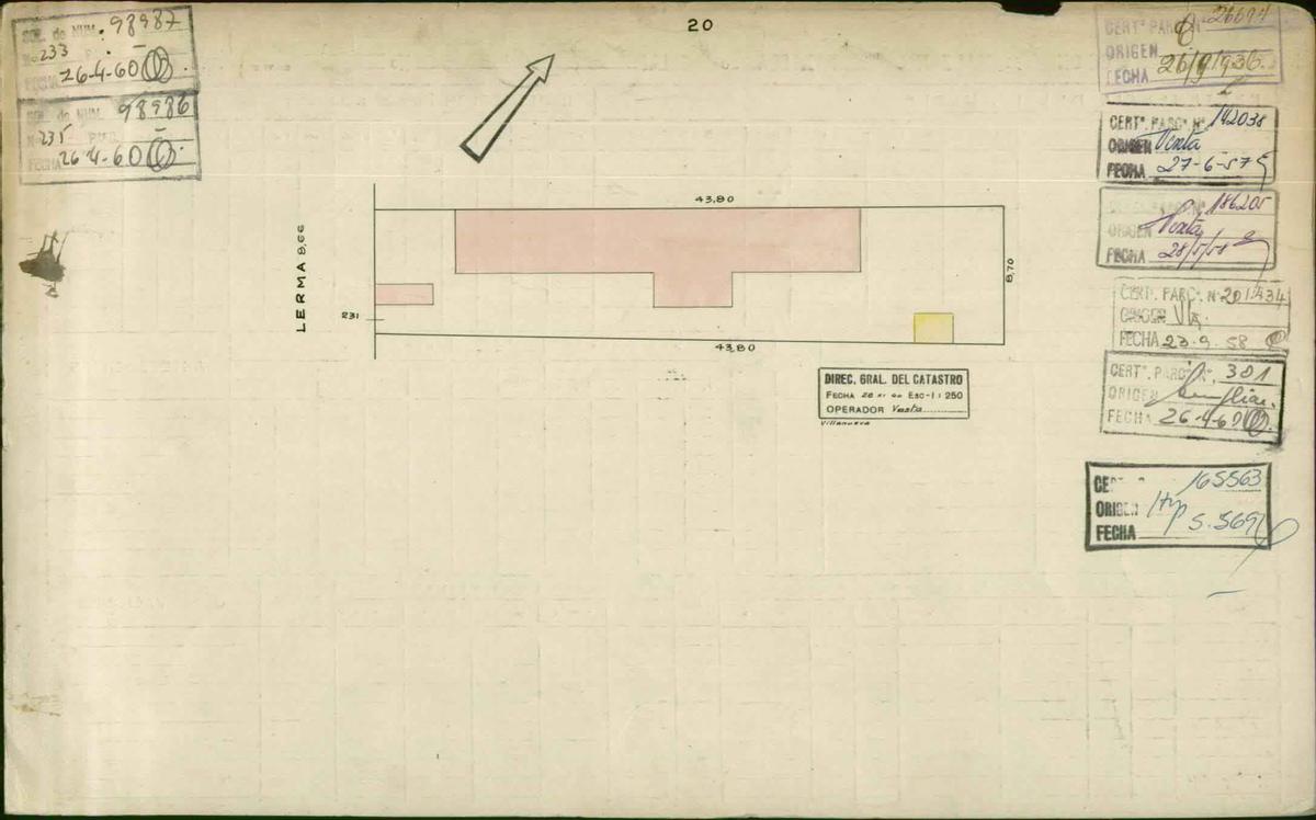 Terreno - entre Villa Crespo y Palermo, Vendible 2146 m2 y 10 cocheras en PB. Medidas 8.66 x 43.80