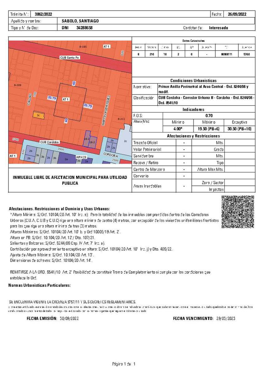 Terreno en venta ideal constructoras cordoba y rodriguez