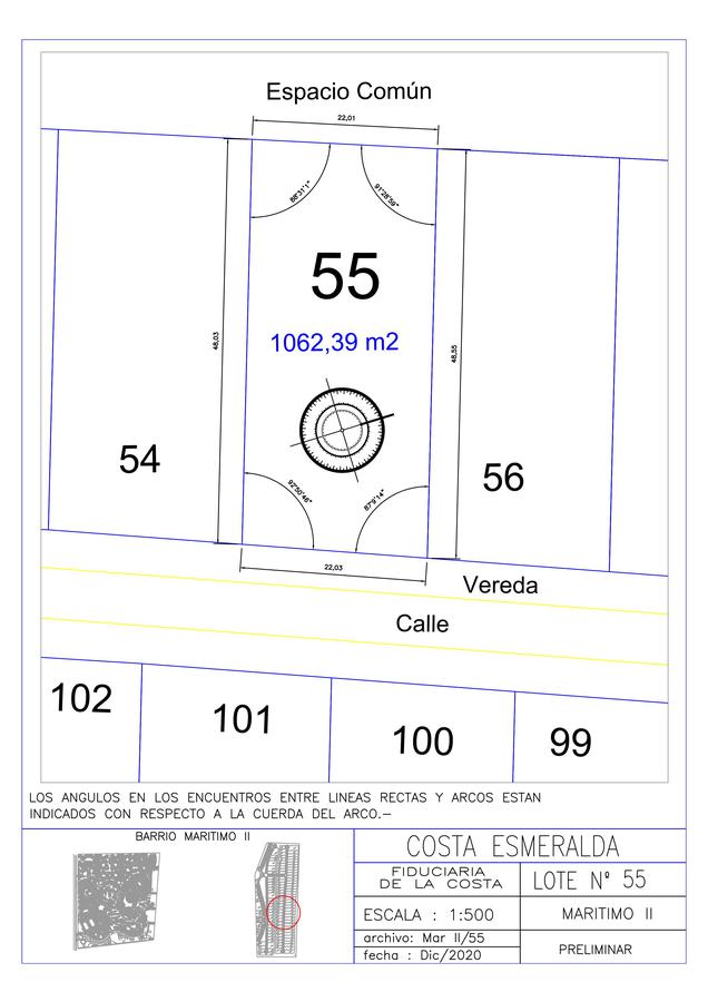 Lote en venta-Marítimo II Lote 55-Costa Esmeralda