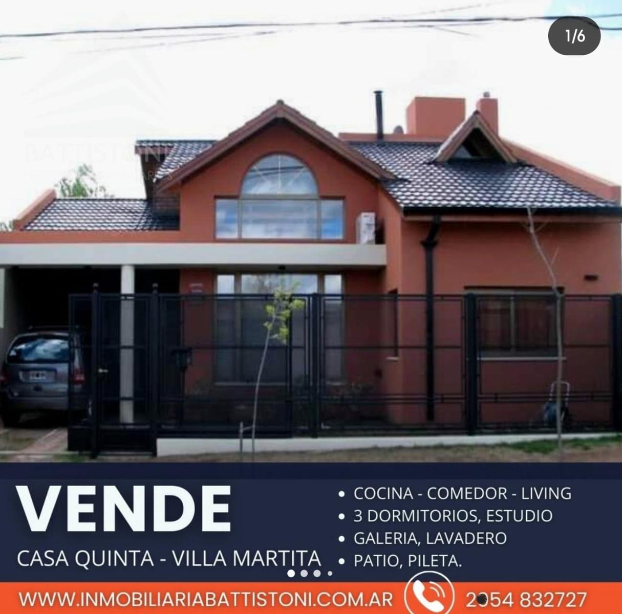 HERMOSA CASA QUINTA BARRIO VILLA MARTITA