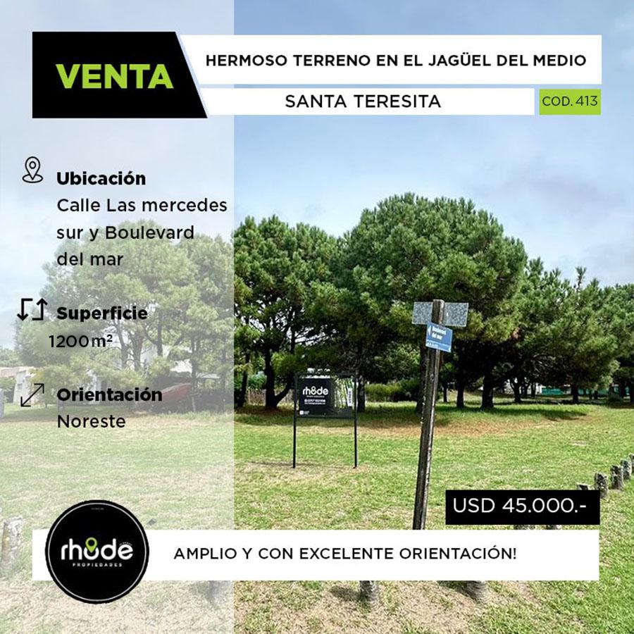 Terreno en Santa Teresita - Calle Las Mercedes sur y Boulevard del mar