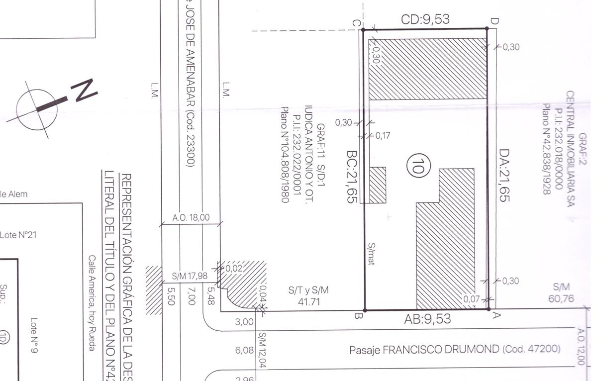 Terreno - Drumond 2900 - Tablado Rosario