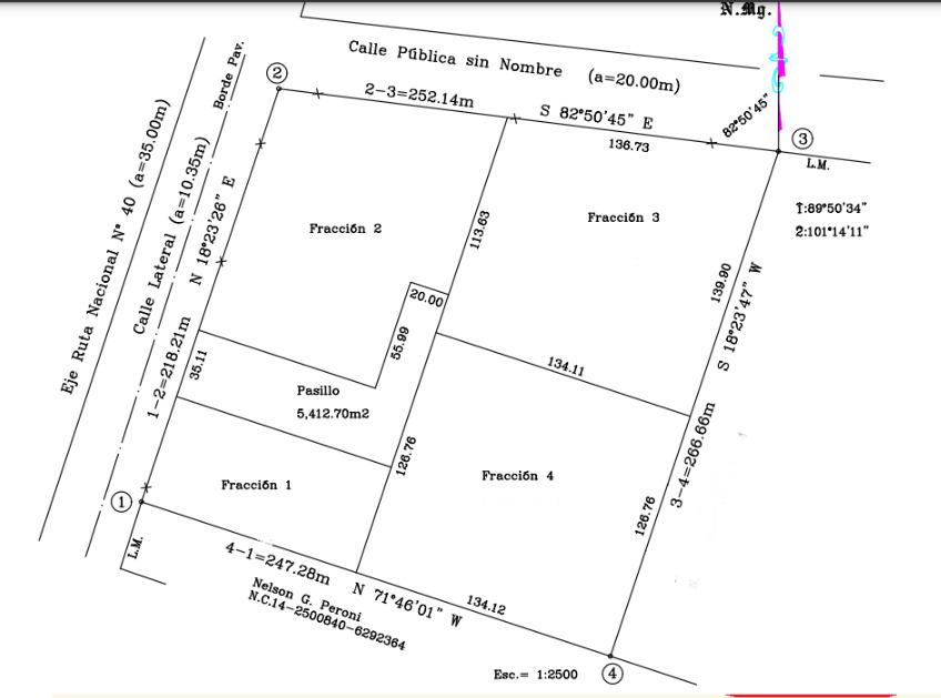 TERRENO SOBRE LA RUTA PARA DESARROLLO TUPUNGATO- TUNUYAN