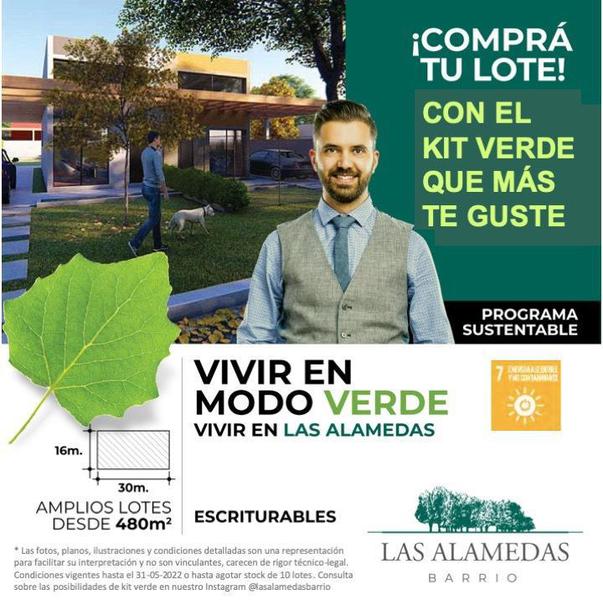 Lotes - desde 480 m2 - Barrios Las Alamedas - La Plata