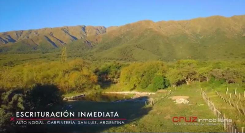 LOTEO SOBRE LA MONTAÑA EN MARLO - SAN LUIS - 5000M2