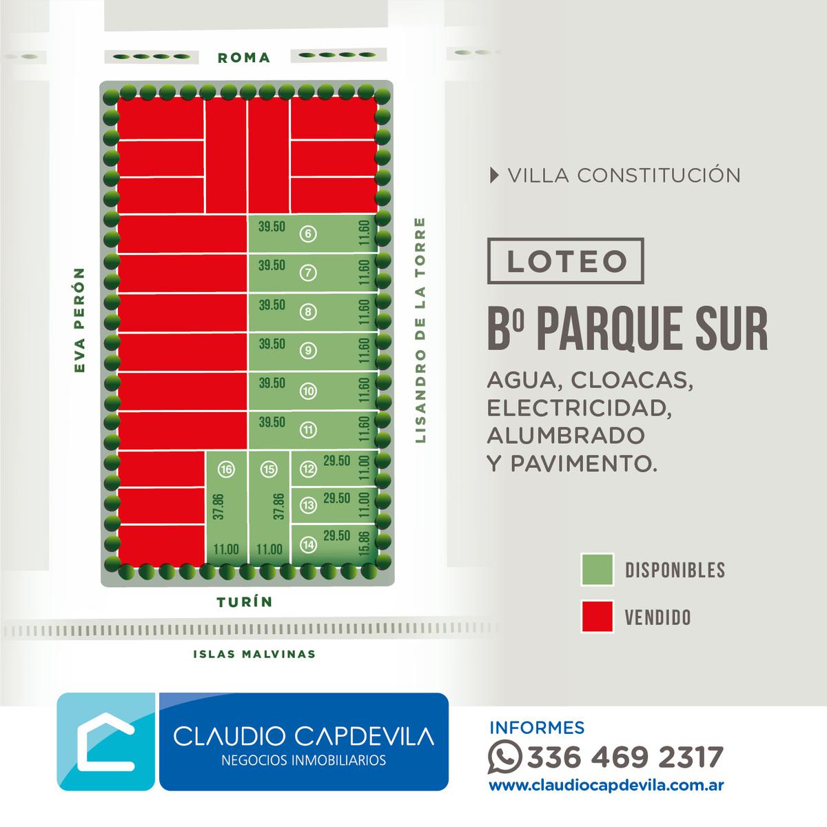 Terreno en venta