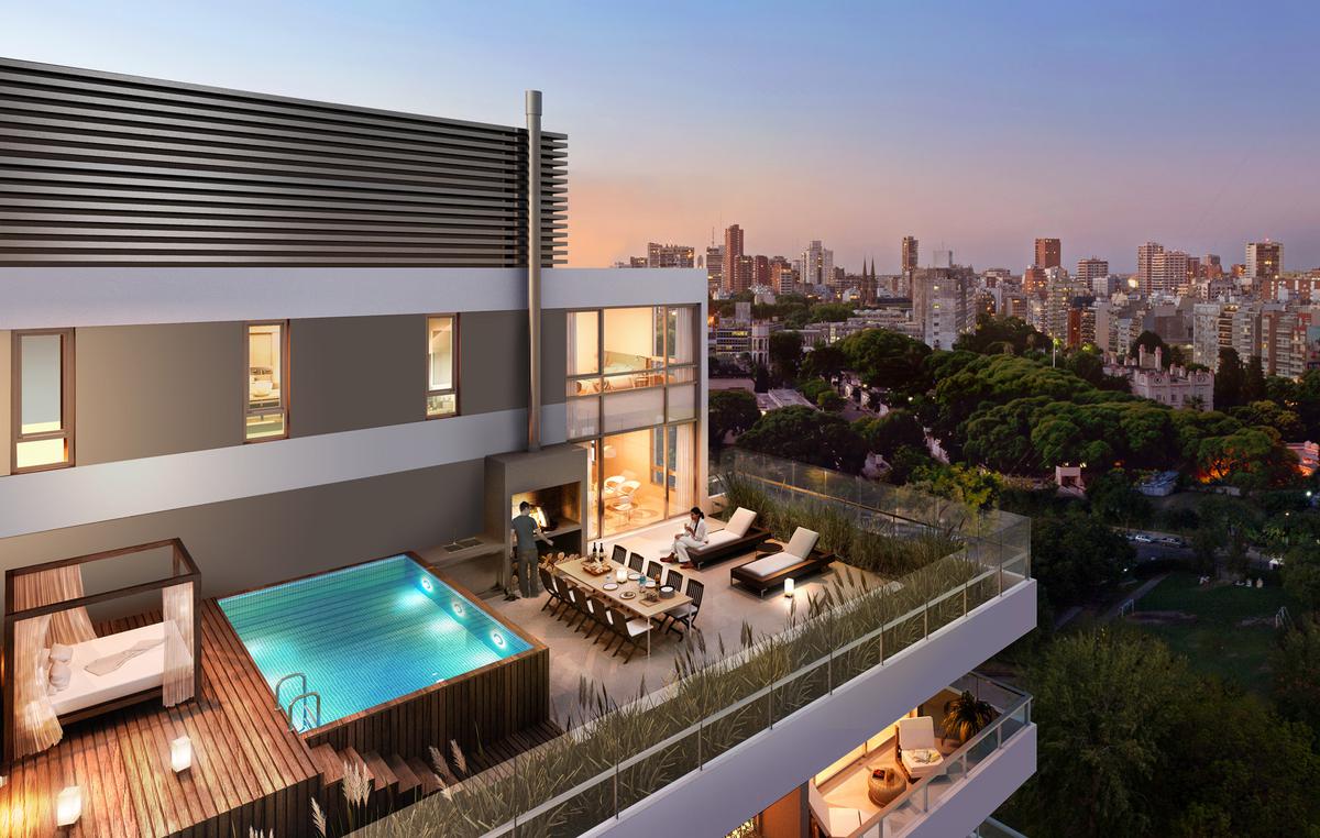 Departamentos Penthouse con piscina y Roof garden privado.