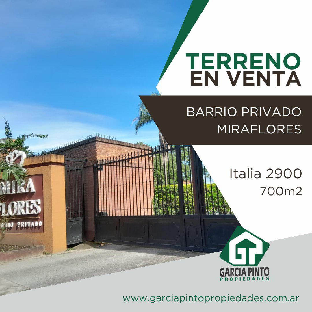 Terreno en  BARRIO PRIVADO MIRAFLORES