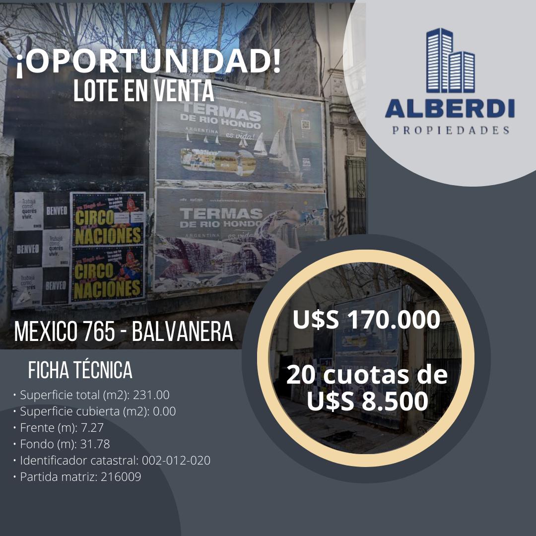 Terreno en Venta en Balvanera