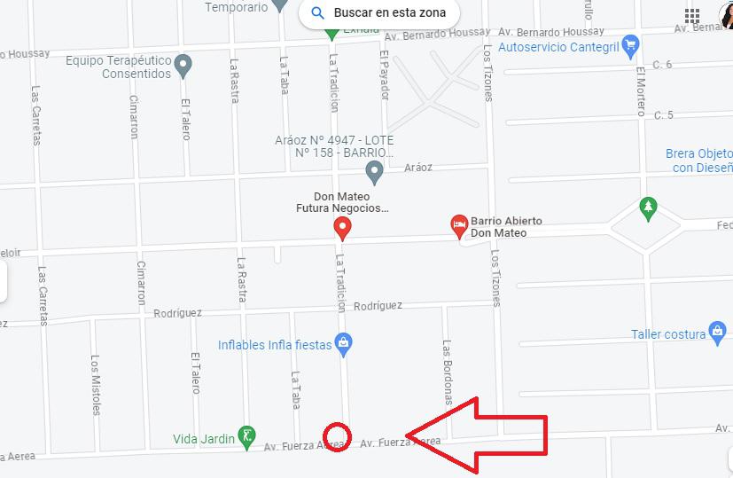 TERRENO A LA VENTA EN DON MATEO - FUNES