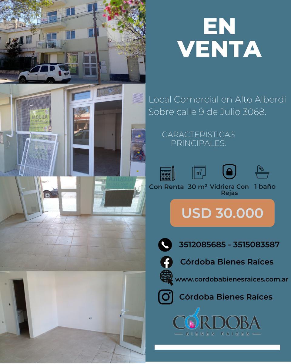 Local Comercial en Venta Alto Alberdi Zona Plaza Jeronimo del Barco