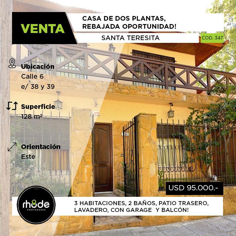 Casa en  Santa Teresita - Calle 6 entre 38 y 39