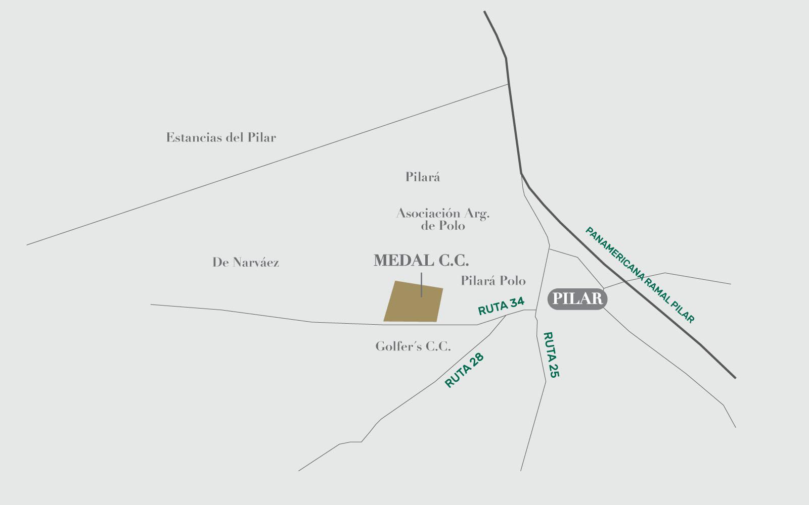 Lote en venta en Pilar, en Medal Country Club