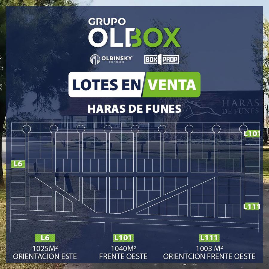 Venta de Terreno - Lote en HARAS DE FUNES