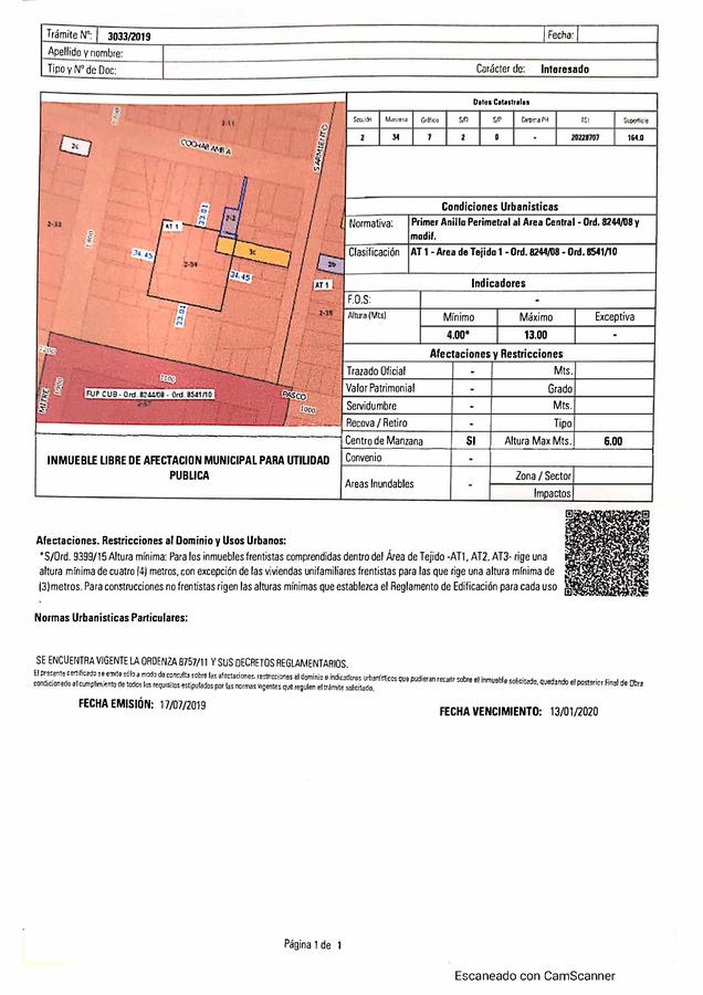 VENTA - Terreno para Constructora - Abasto Rosario